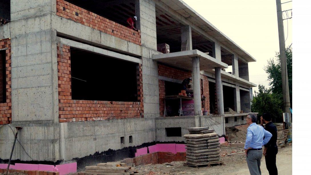 İlçe Halk Eğitimi Merkezi Binası İnşaatı Hızla Devam Ediyor
