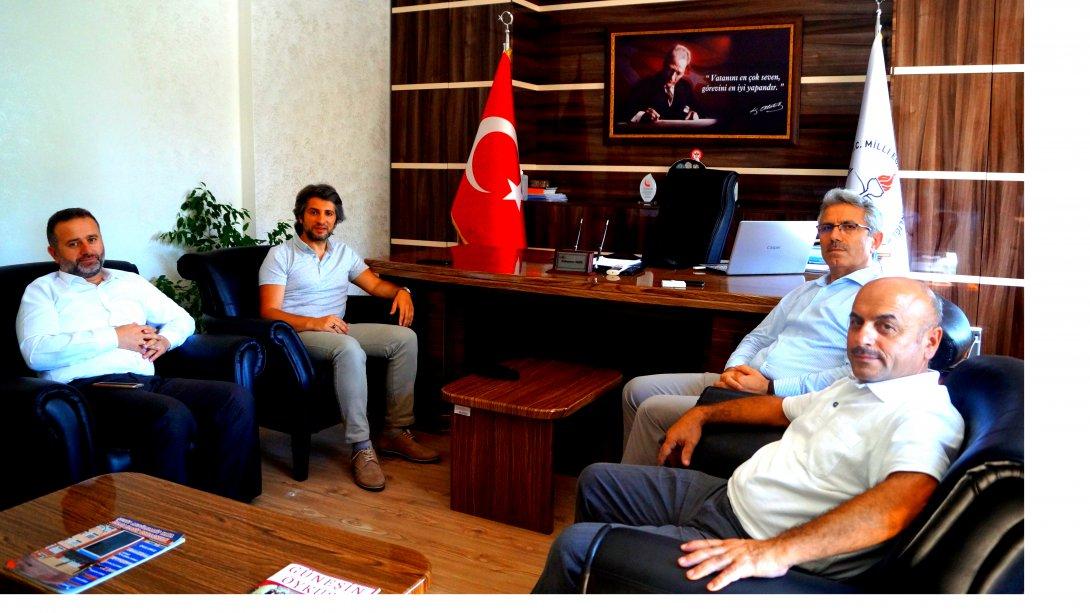 Gaziantep İl Milli Eğitim Müdürü Cengiz Mete'nin, İlçe Milli Eğitim Müdürümüze Ziyareti