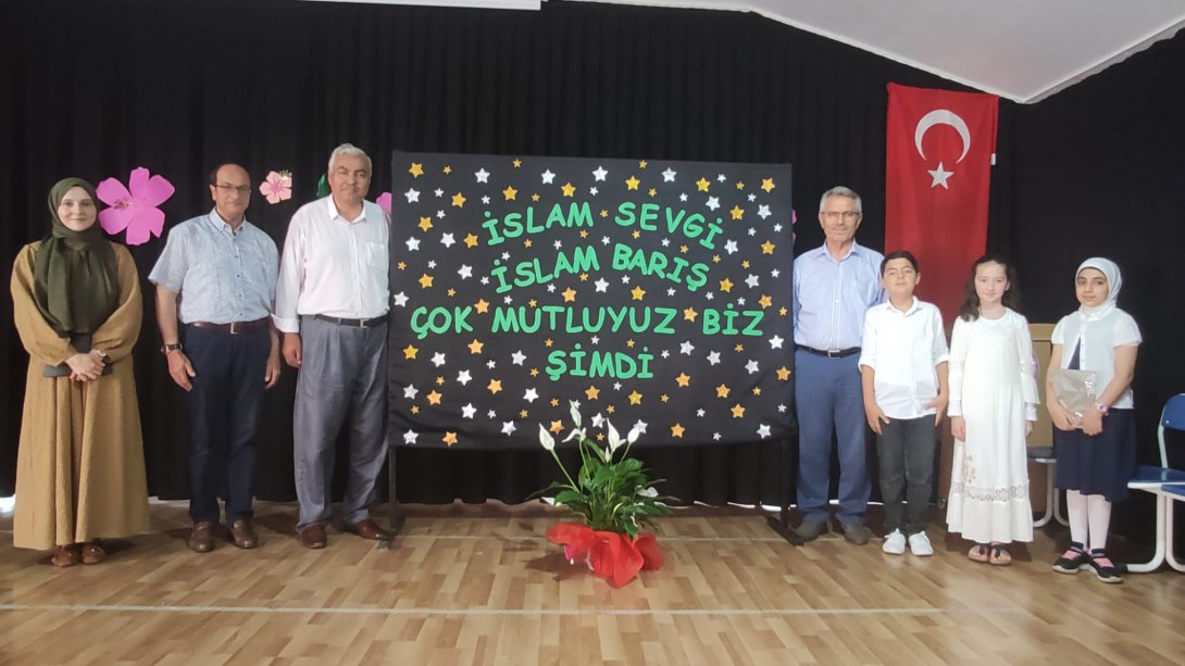 GSD Eğitim Vakfı Çiftlikköy İlkokulu Din Kültürü ve Ahlak Bilgisi Dersi Sene Sonu Programı Gerçekleştirildi