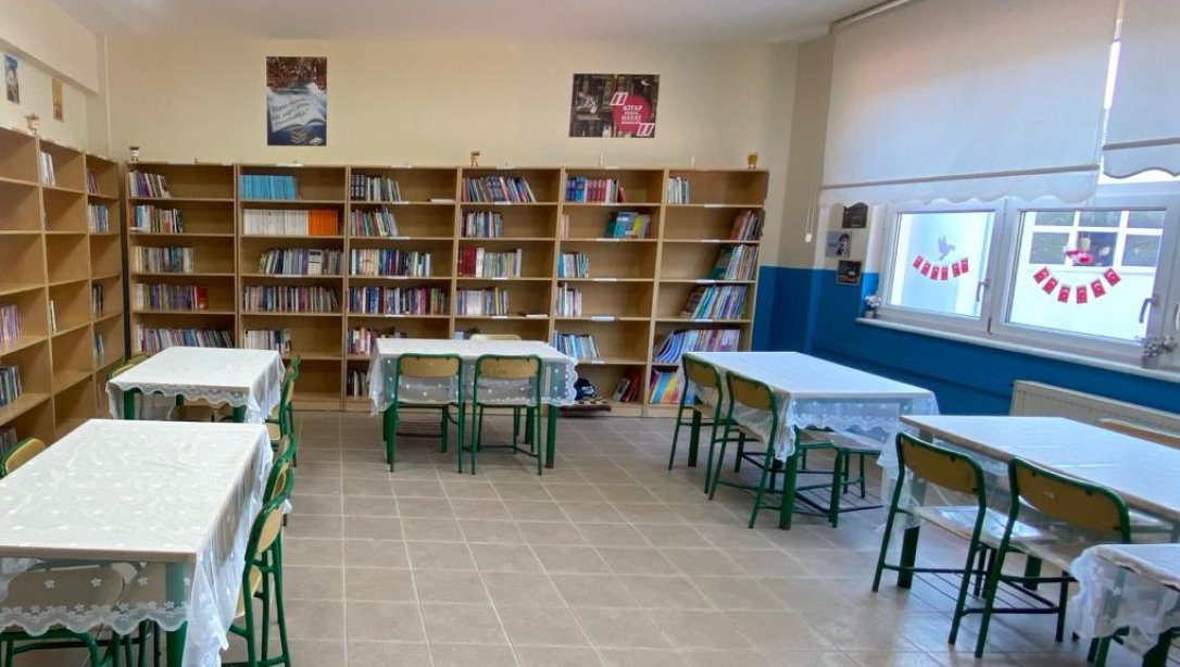 Kılıç Köyü Ortaokulu Kütüphanesi Açıldı
